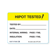 Meditrax Hipot Tested Duplex Labels